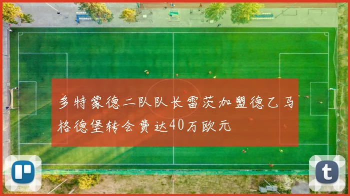 多特蒙德二队队长雷茨加盟德乙马格德堡转会费达40万欧元